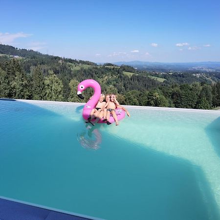 Chalet-Suedsteiermark - Traumhafte Aussicht, Infinity Pool, Privatsphaere, Klima Und De-Luxe Ausstattung Schwanberg Exterior photo