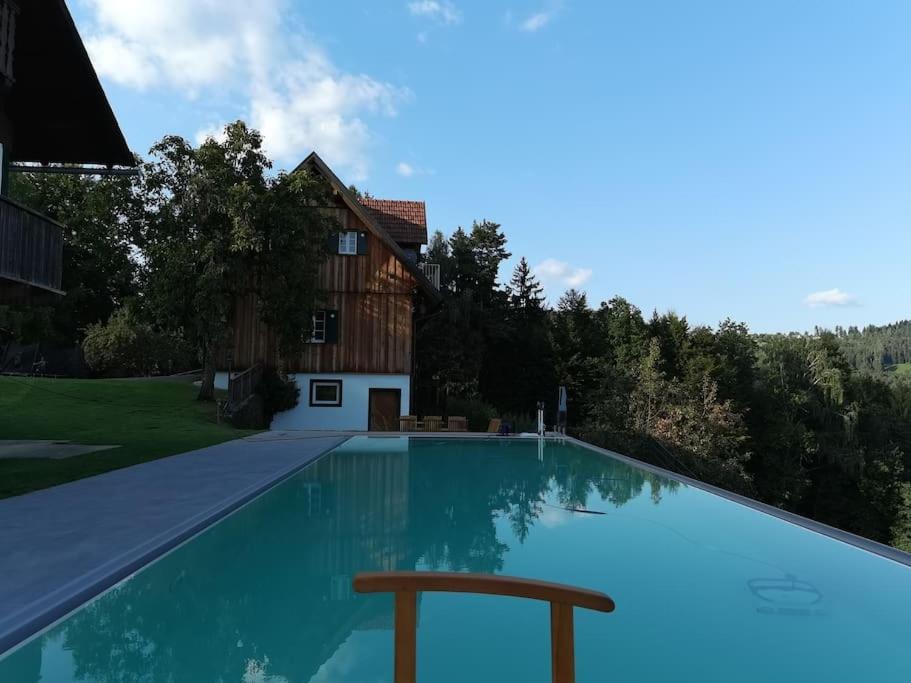 Chalet-Suedsteiermark - Traumhafte Aussicht, Infinity Pool, Privatsphaere, Klima Und De-Luxe Ausstattung Schwanberg Exterior photo